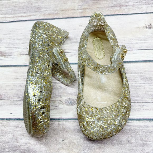 Mini Melissa Other - Mini Melissa + Campana Glitter Zig Zag Mary Janes